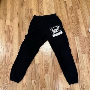 Boys Lie Black Joggers with Graphic Detail